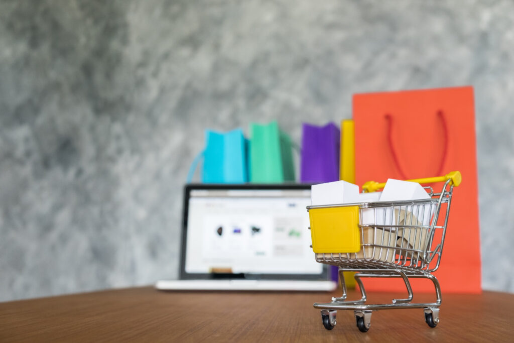 Laptop-shopping-bags-online-shopping-concept (1) - Rupetta Consultancy - Rupetta Consultancy Rupetta Consultancy - eCommerce Web Design Service